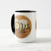 Mug Buzz du matin des abeilles endormies avec poignée (Devant gauche)