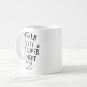 Mug By day - cat lover - runner - BonW (4 500 x 5 500) (Devant gauche)
