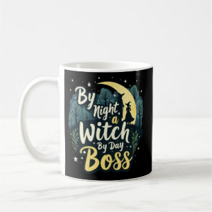 Mug By Night Witch By Day Boss Halloween Women's