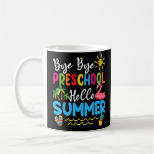 Mug Bye Bye Préscolaire Bonjour Été Enseignant Étudian