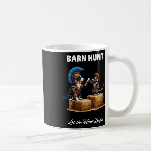 Mug Byrn Hunt Lover - Cute Warrior Rat Et Border Coll (Droite)