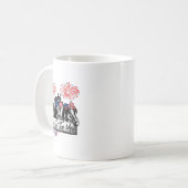 Mug Byrn In Usa Horses Drôle Cheval 4 juillet (Devant gauche)