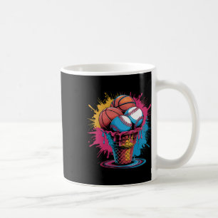 Mug Bysebyll Bysketbyll Crème Glacée Aquarelle Sports