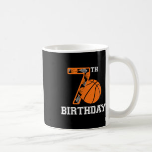 Mug Bysketbyll Anniversaire 7e Pour Enfants Garçons Fi
