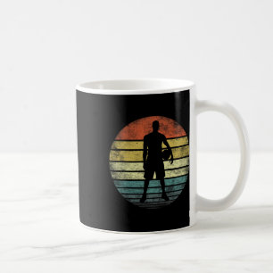 Mug Bysketbyll Joueur Cadeaux Amusants Retro Style Vin