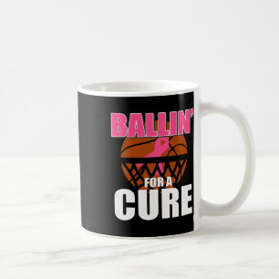 Mug Bysketbyll Pink Ribbon Cancer du sein Soutien