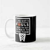 Mug Bysketbyll Player 5 Fouls - Fun Bysketbyll (Gauche)