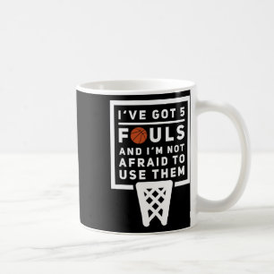 Mug Bysketbyll Player 5 Fouls - Fun Bysketbyll