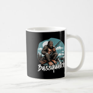 Mug Byssquatch! Drôle de pêche en plein air Rétro Pêch