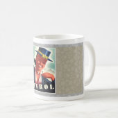 Mug c1940 AUTRICHE / TYROL AFFICHE DE VOYAGE MCM  (Devant droit)