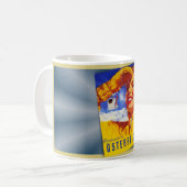 Mug c1950 AUSTRIA TRAVEL POSTER MCM  (Devant gauche)