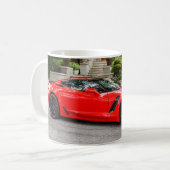 Mug C7 rouge Chevrolet Corvette (Devant gauche)