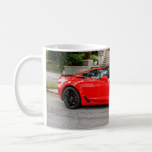 Mug C7 rouge Chevrolet Corvette (Gauche)