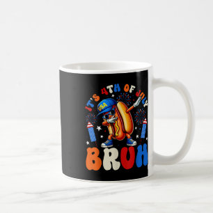 Mug C’est 4 juillet Bruh Funny Dabbing Hot Dog Usa Pa