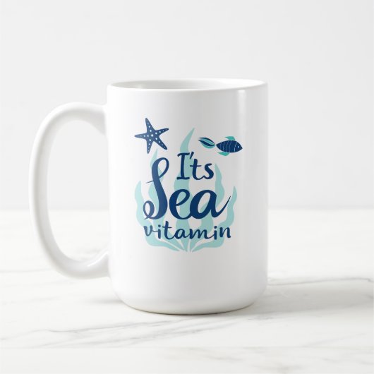 Mug C’est de la vitamine de la mer - Nautique à thème (Gauche)