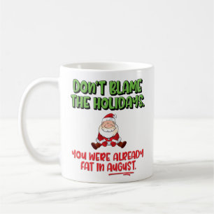 Mug C’est drôle, "Ne blâmez pas les vacances" Noë