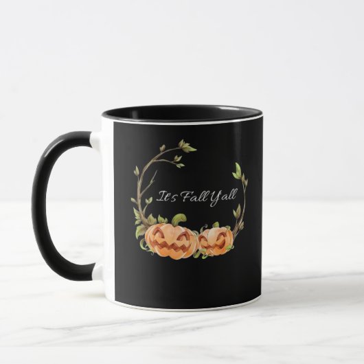 Mug C’est l’automne Y’all Halloween Cool unique (Gauche)