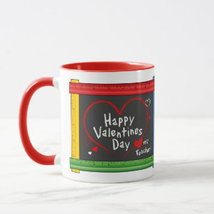 Mug C’est la Saint-Valentin et j’aime mon enseignant!