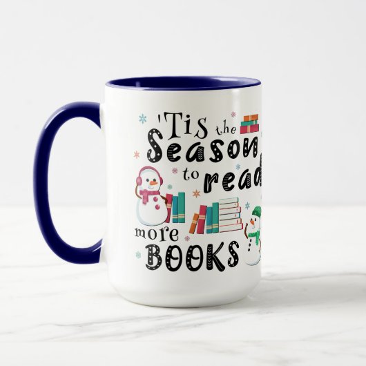 Mug C’est la saison pour lire plus de livres (Gauche)