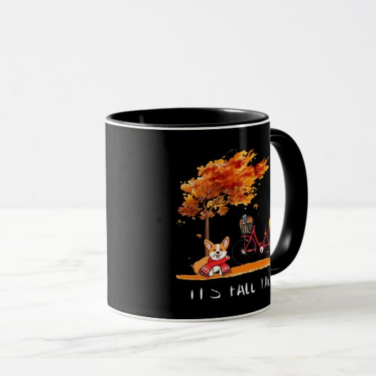 Mug C’est le costume automne Y’all Dachshund Automne (Devant droit)