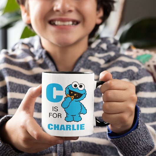 Mug C est pour Cookie Monster | Ajouter Votre Nom