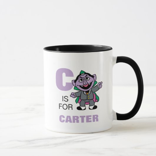 Mug C est pour Count von Count | Ajouter Votre Nom (Droite)