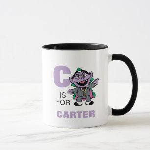 Mug C est pour le Comte von Count Ajoutez votre nom