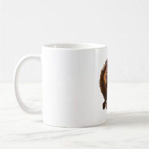 Mug C est pour le Lémur Brown à collier