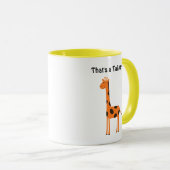 Mug C’est un gros plan, drôle de dessin de la Giraffe (Devant droit)