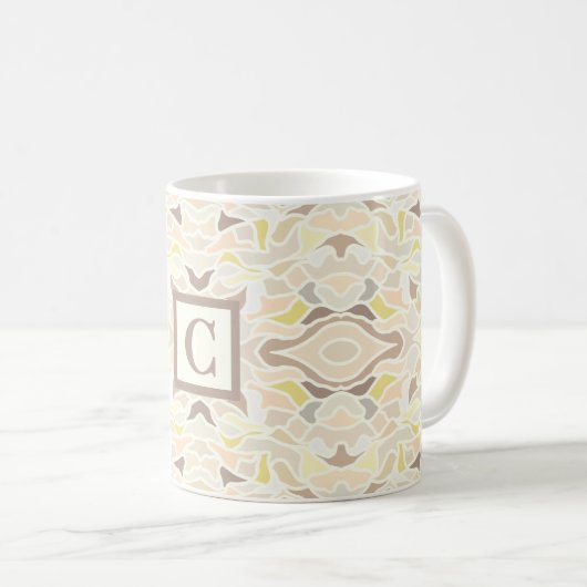 Mug C’est un Motif Abstrait géométrique si ivoire (Devant droit)