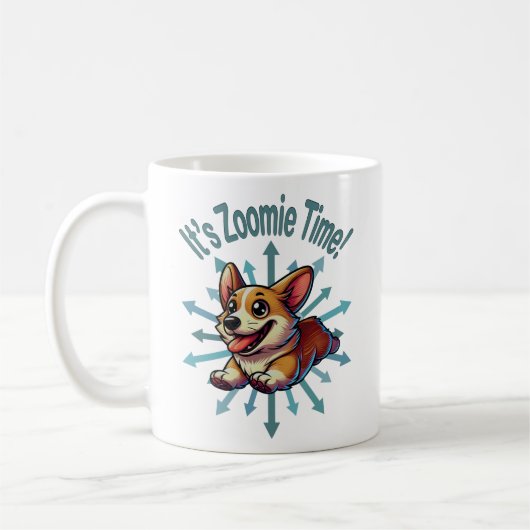 Mug C’est Zoomie Time Corgi (Gauche)