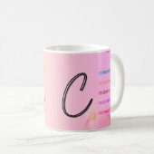 Mug "C" initial (11oz) (Devant droit)