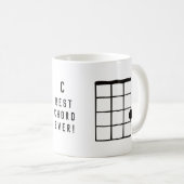 Mug C Le meilleur accord jamais Ukulele (Devant droit)
