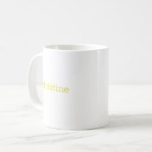Mug C Monogramme floral initial (Devant gauche)