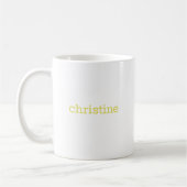 Mug C Monogramme floral initial (Gauche)