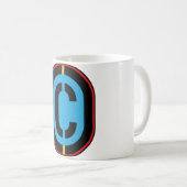 Mug C Monogramme initial de la motte (Devant droit)