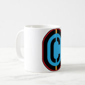 Mug C Monogramme initial de la motte (Devant gauche)