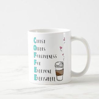 Mug C.O.F.F.E.E. Pour chacun bleu