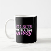 Mug C-section Césarienne Nouvelle Maman De Bébé Fille (Gauche)