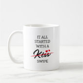 Mug Ça a Commencé par un Swipe Rencontre en Ligne (Gauche)
