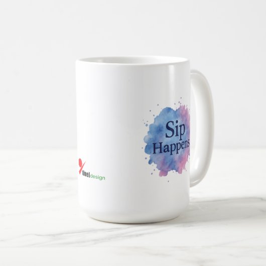 Mug Ça arrive en buvant (Devant droit)