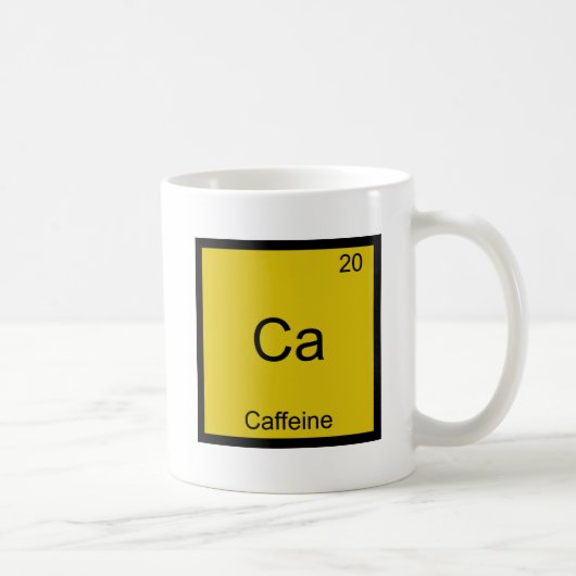 Mug Ca - Caffeine Funny Chimie Élément Symbole Tee (Droite)
