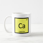 Mug Ca - Canaris Oiseau Chimie Symbole du tableau péri (Gauche)