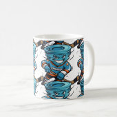 Mug Ça commence avec du café (Devant droit)