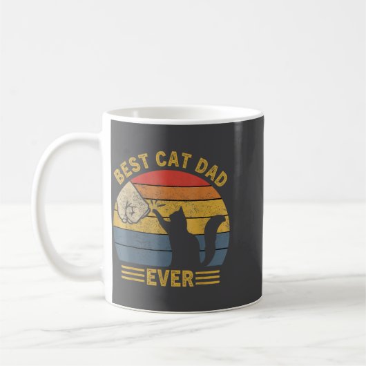 Mug Ca Men Cat Dad Ever Funny Cat Lover Gift (Gauche)