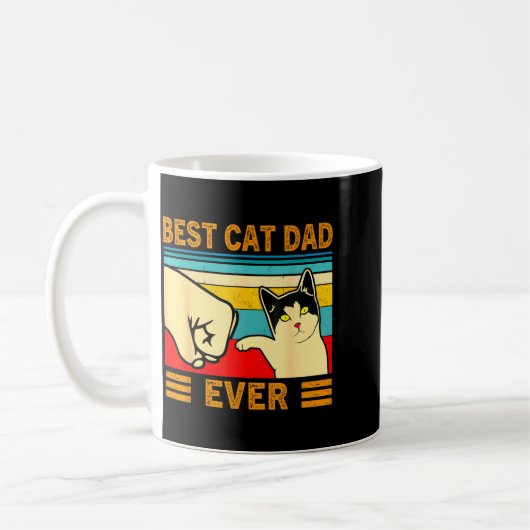 Mug Ca Men Cat Dad Ever Funny Cat Lover Gift (Gauche)