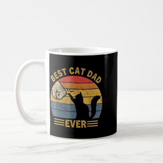 Mug Ca Men Cat Dad Ever Funny Cat Lover Gift  (Gauche)
