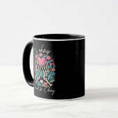 Mug Ça Ne Va Pas - Squelette Mains Avec Coeur (Devant gauche)