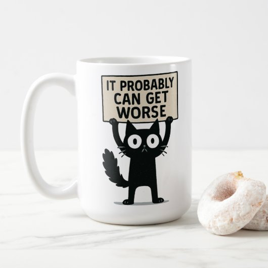 Mug Ça peut probablement empirer (Avec donut)