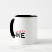 Mug Ça pourrait être du vin drôle noir (Devant gauche)